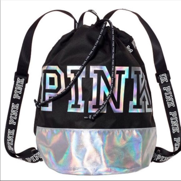 PINK Victoria's Secret Handbags - Victoria’s Secret Pink Hologram Bag Backpack